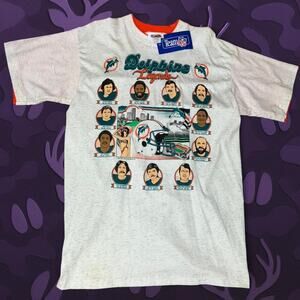 rare vintage 1990 Miami Dolphins "Legends" t-shirt Size L